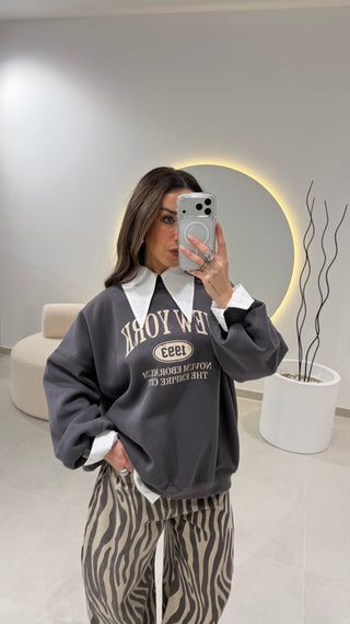 Grey Oversize Sweater