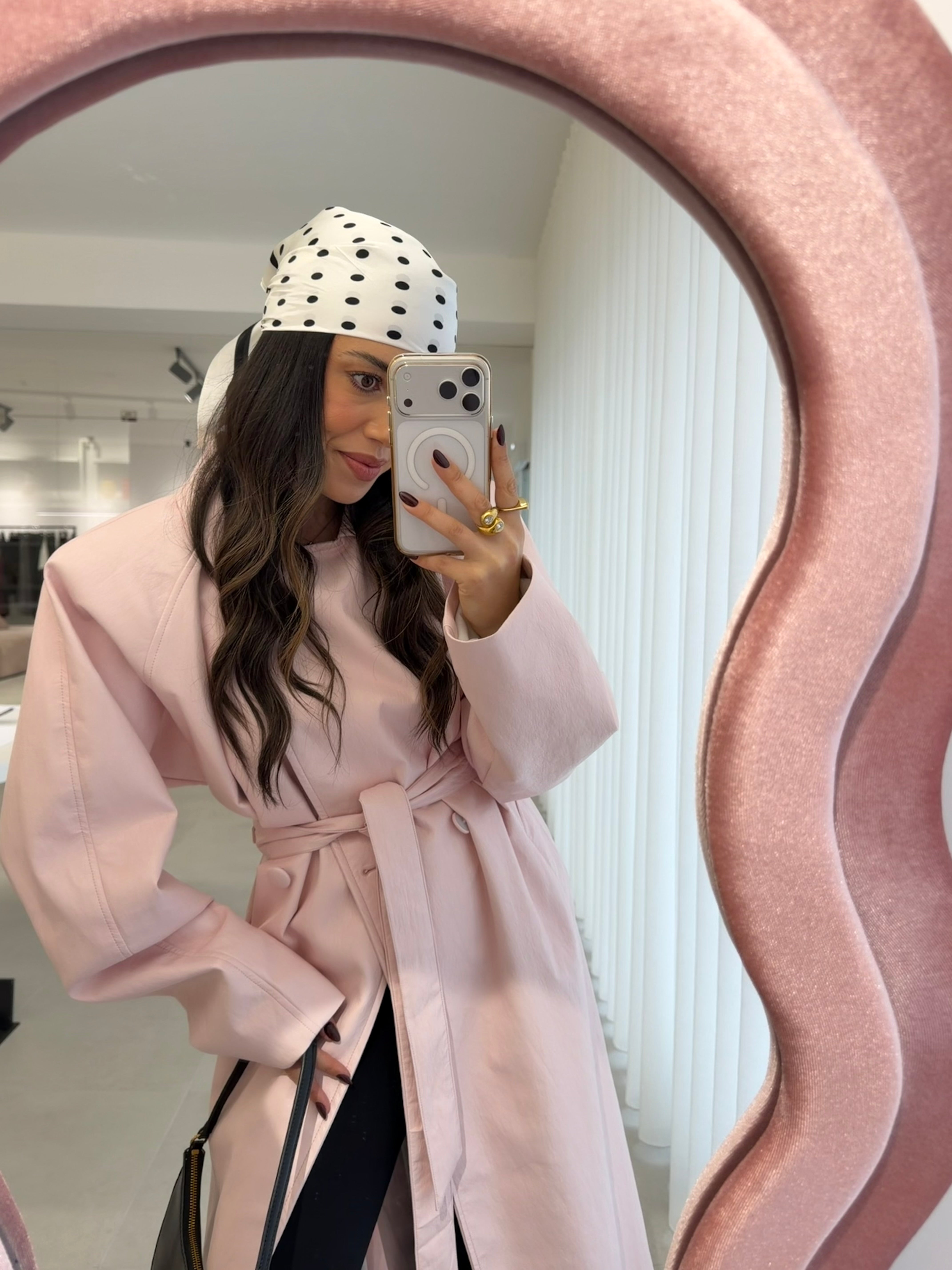 Faux Leather Trench Lumina