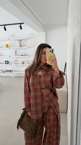 Terracota Checkered Set