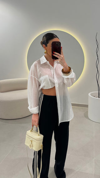 Camisa Organza Branca