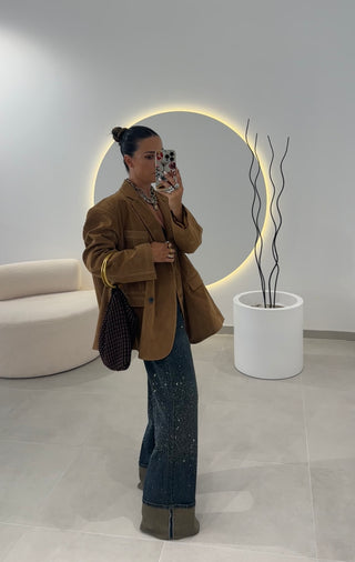 Blazer Oversize Camel Lumina