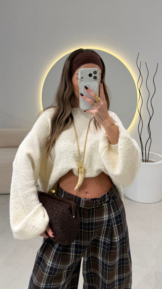 Cream Oversized Sweater