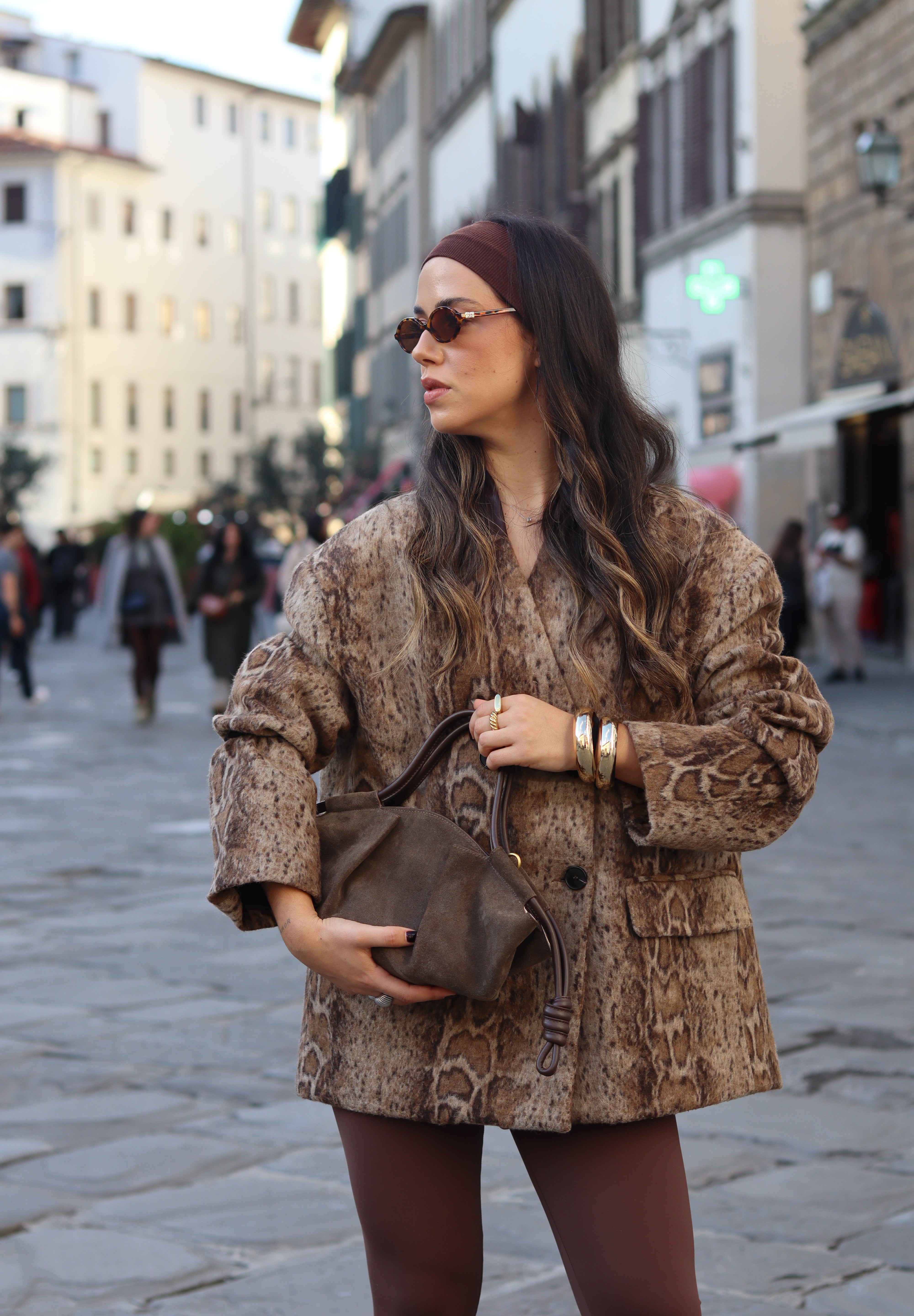 Snake Print Blazer Oversize LUMINA