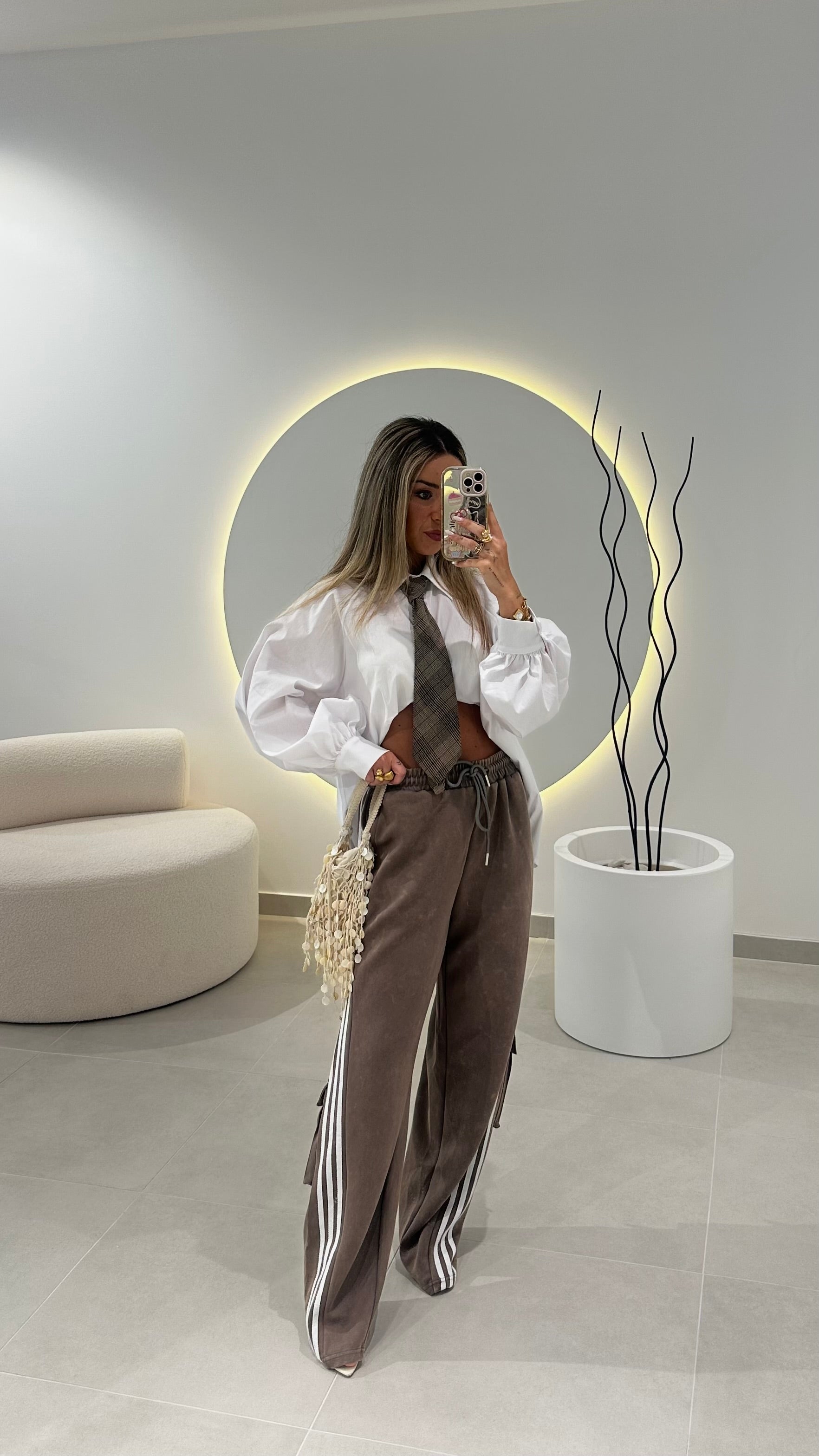 Calça Felpa Caqui