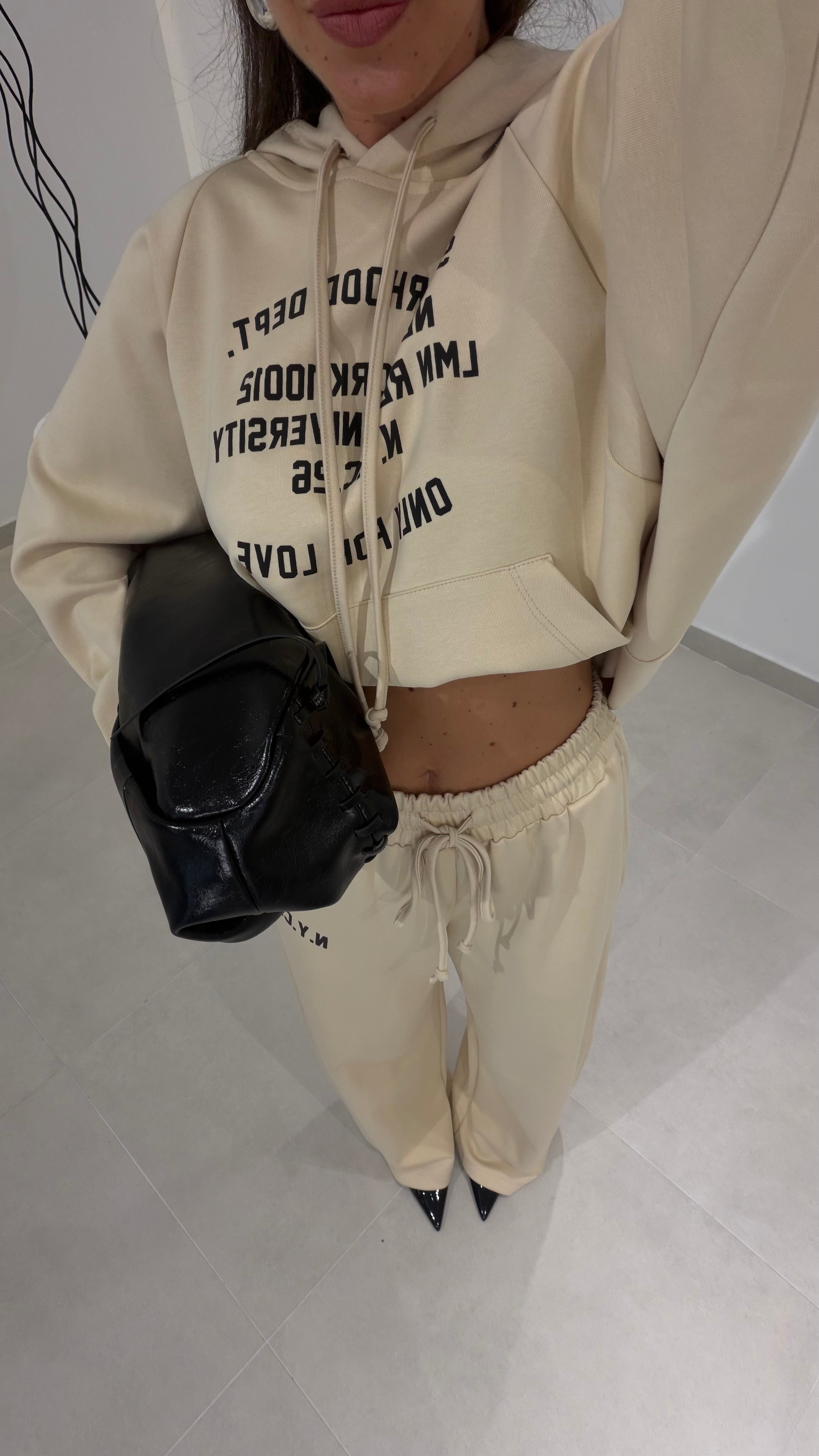 Cream Hoodie Lumina