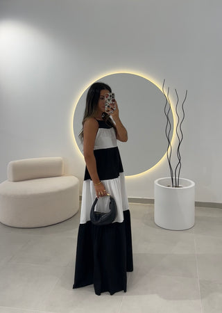 Maxi Dress Black and White