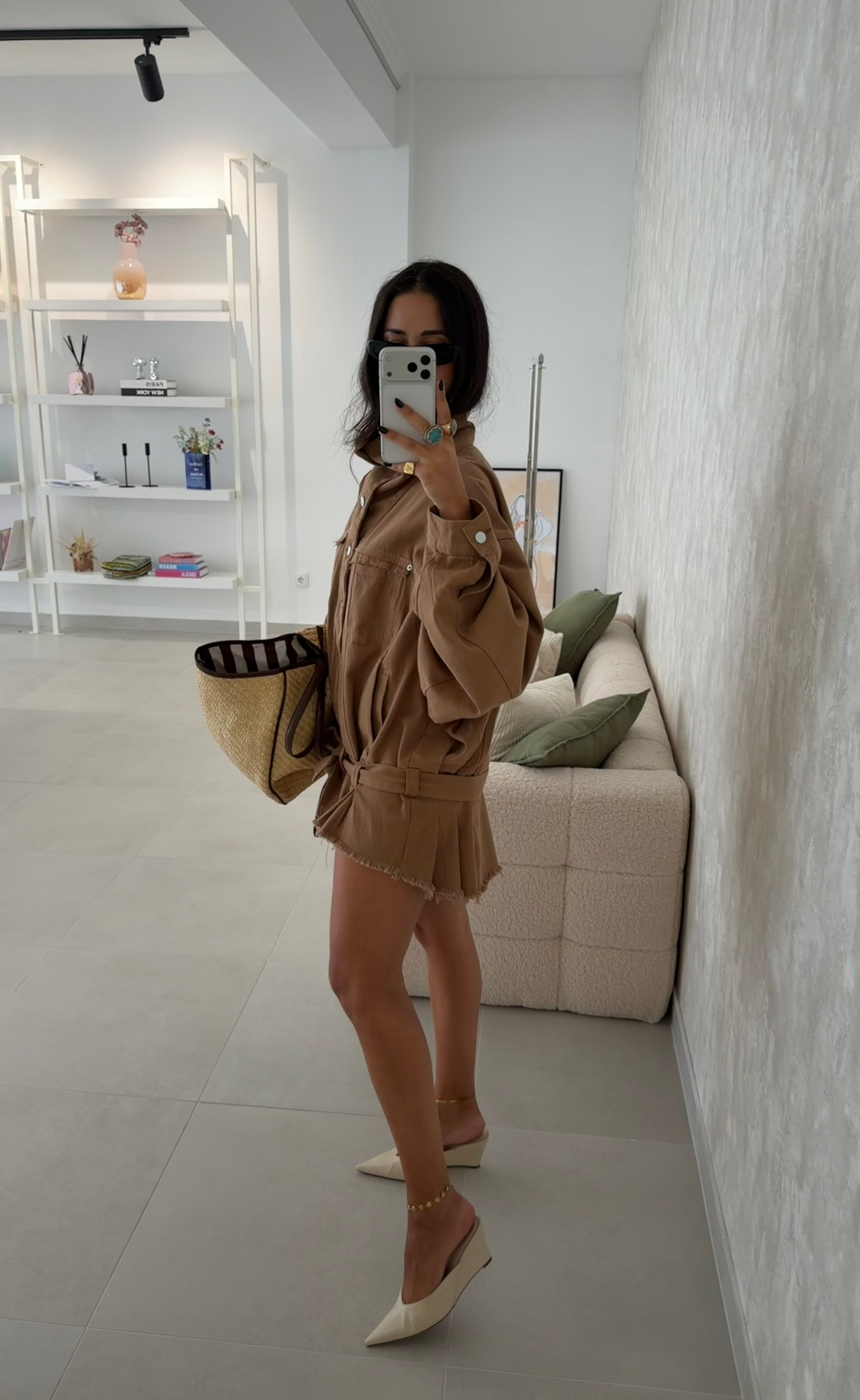 Camel Oversize Jacket