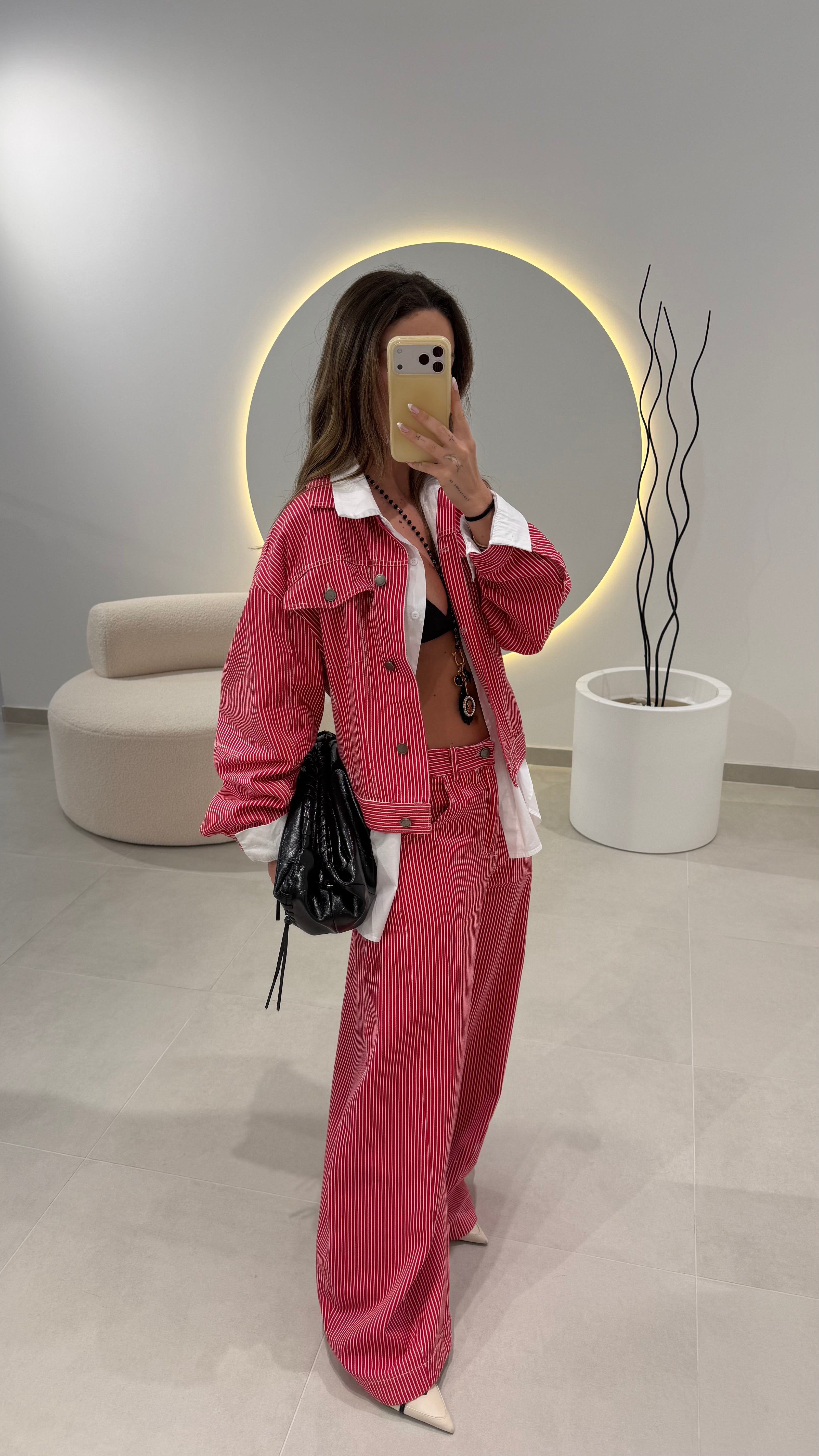 Denim Striped Jacket Lumina