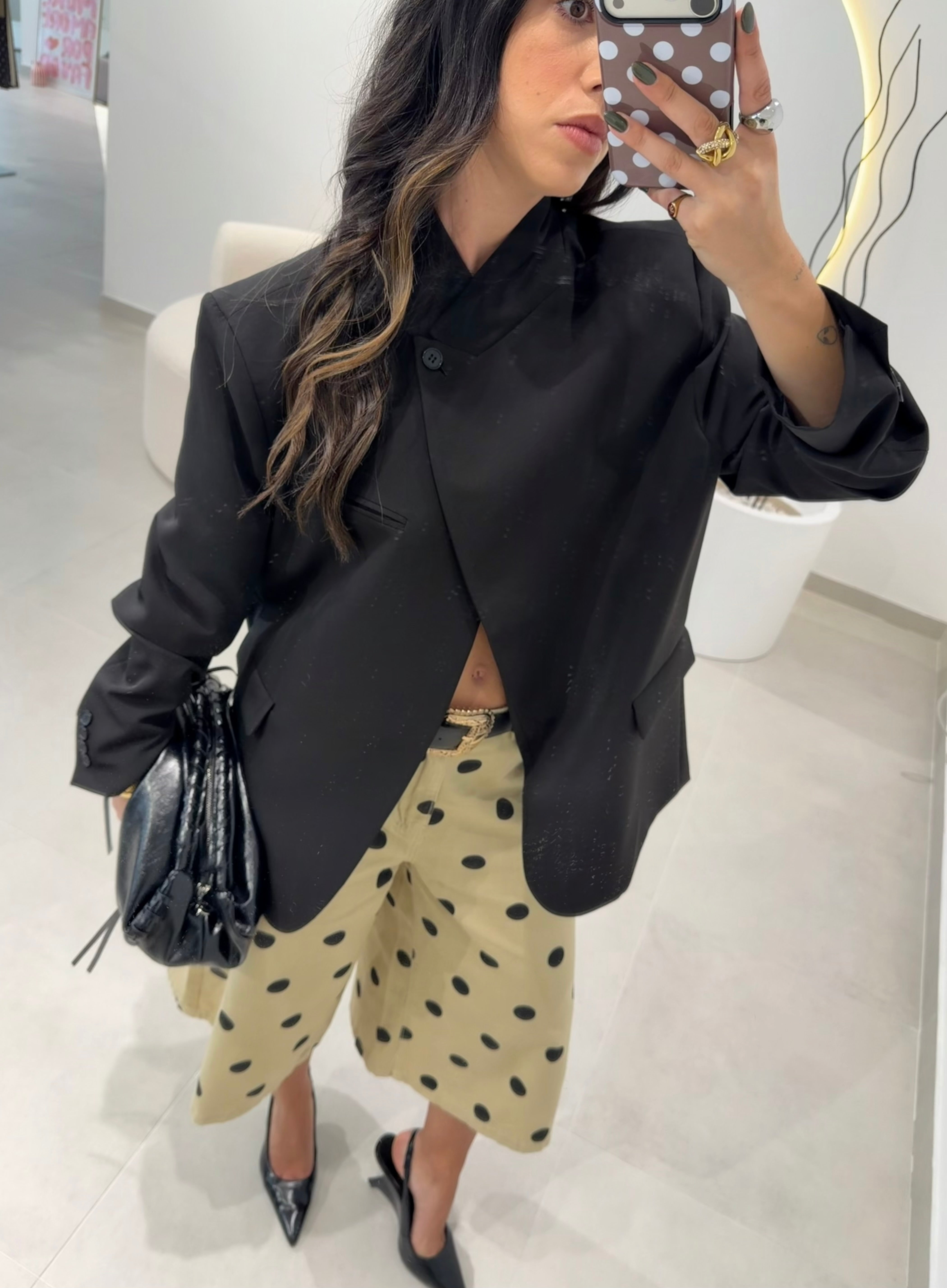 Asymmetrical Black Blazer