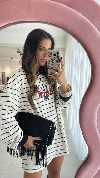 White Striped Polo Shirt
