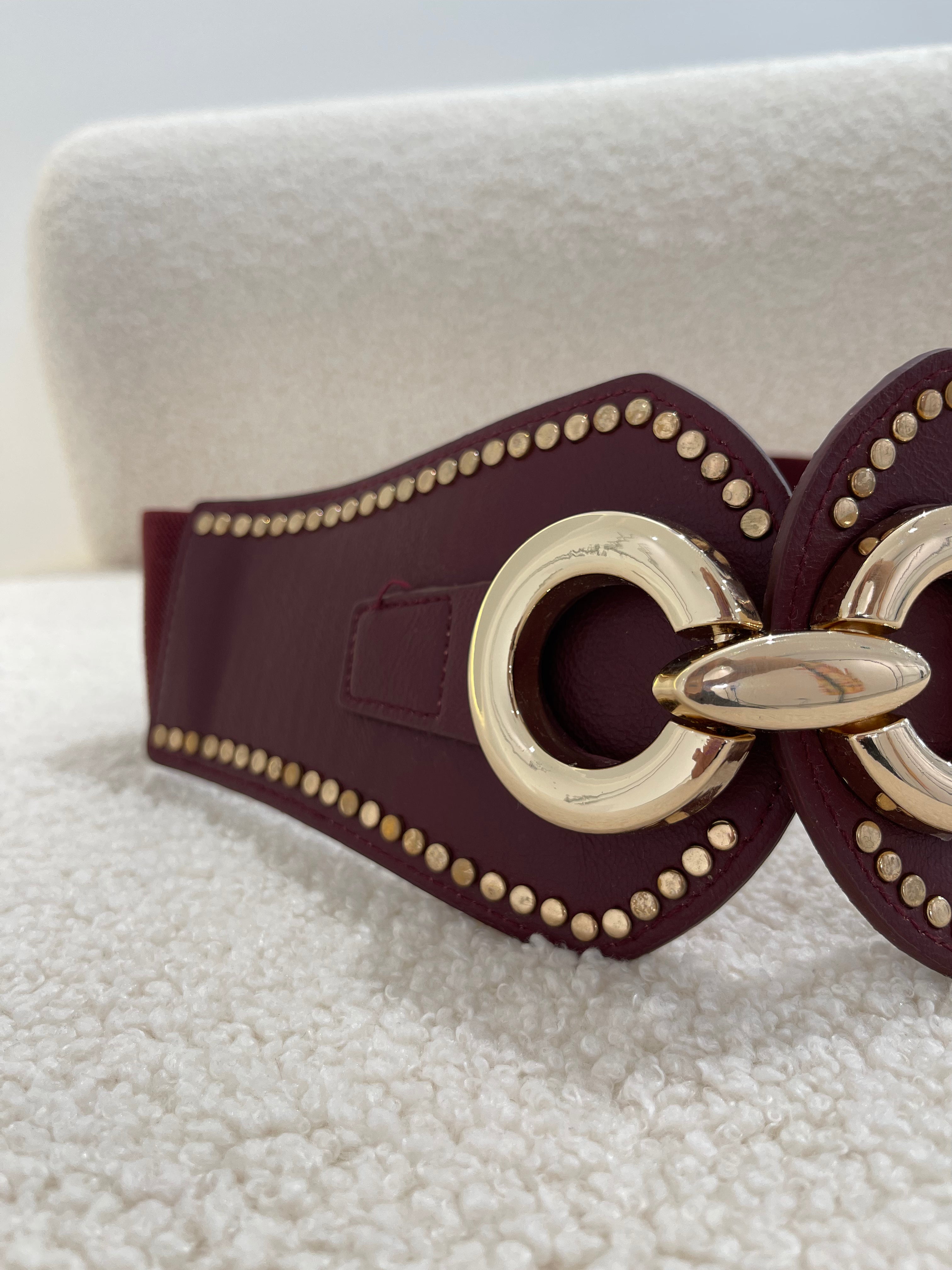 Cinto corset bordeaux