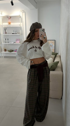 Green Plaid Trousers