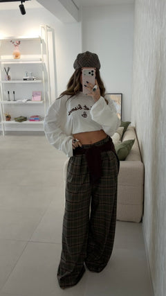 Green Plaid Trousers
