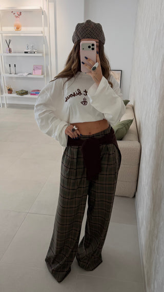 Green Plaid Trousers