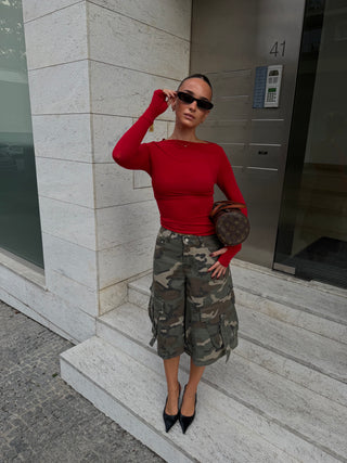 Camo Cargo Bermuda