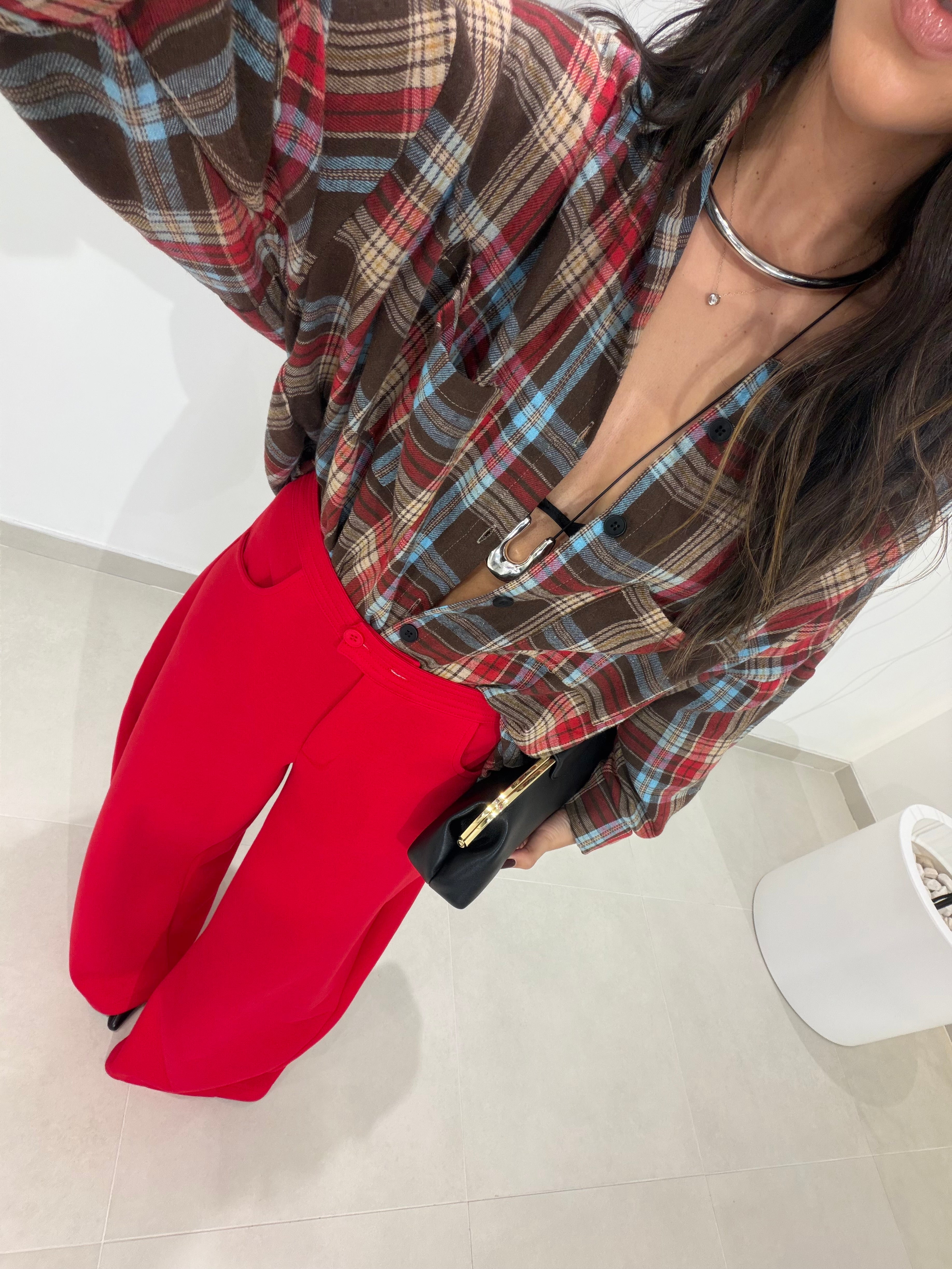 Oversize Plaid Shirt