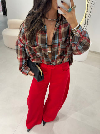 Oversize Plaid Shirt