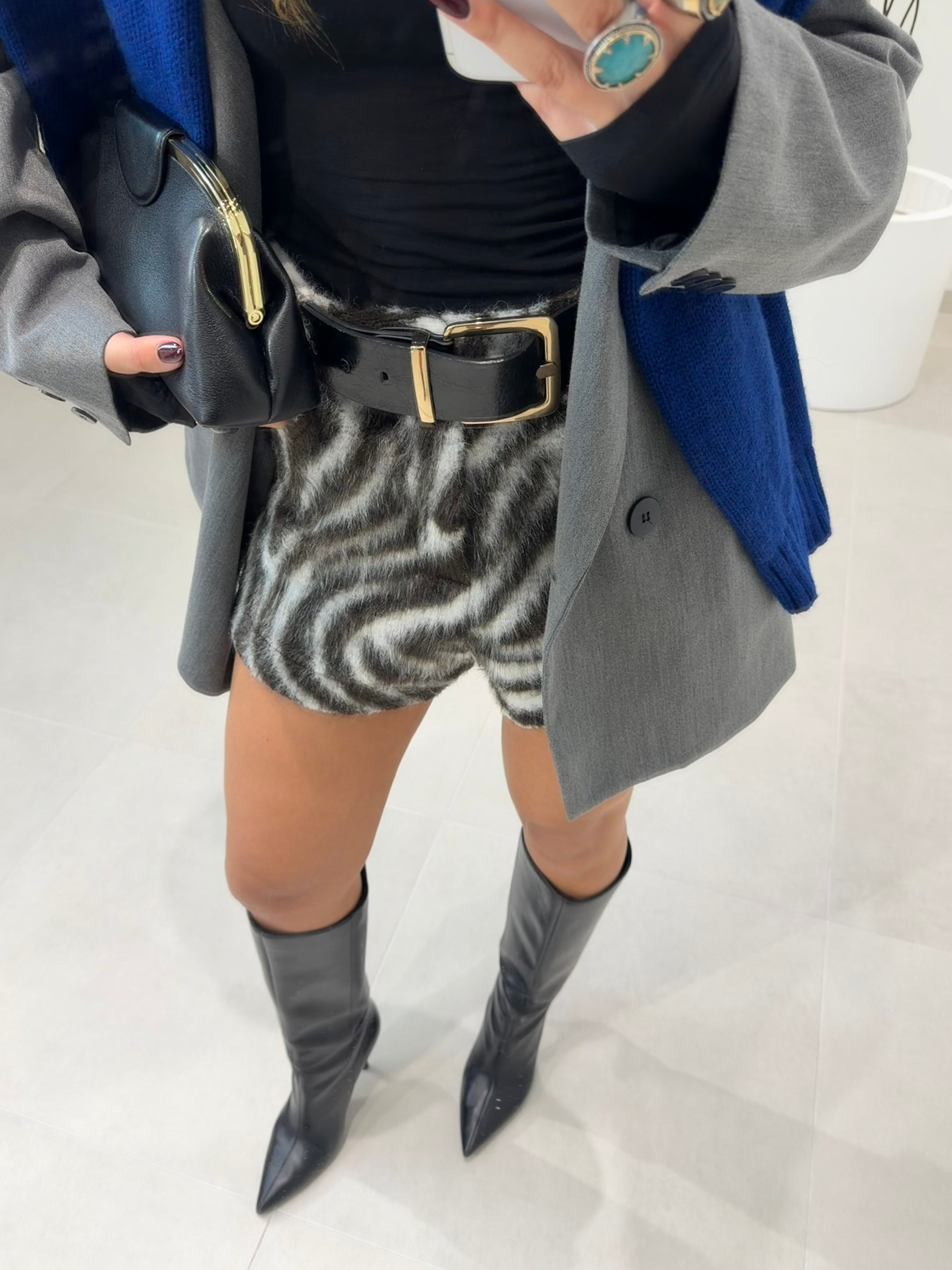 Zebra Fur Shorts