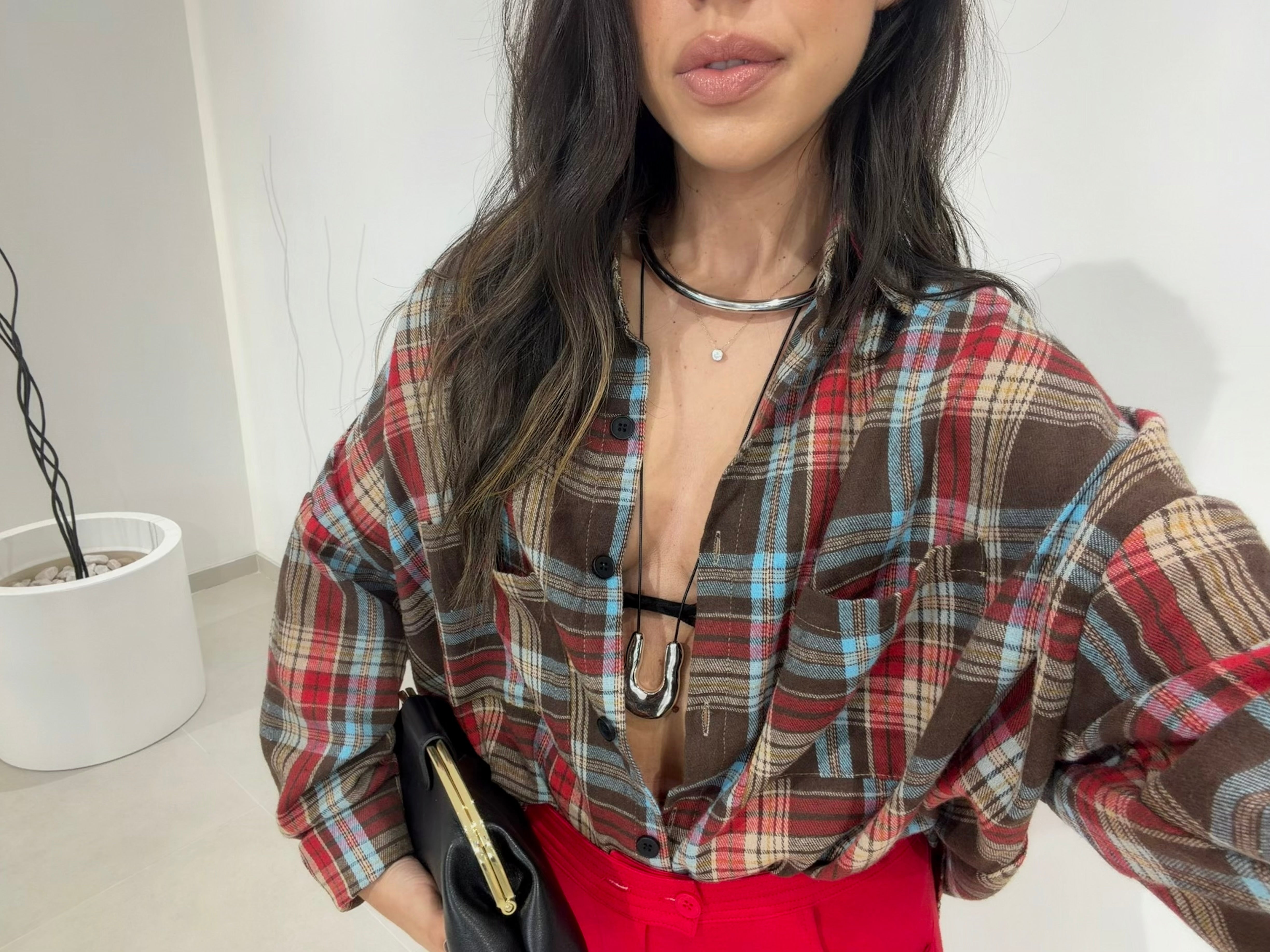 Oversize Plaid Shirt