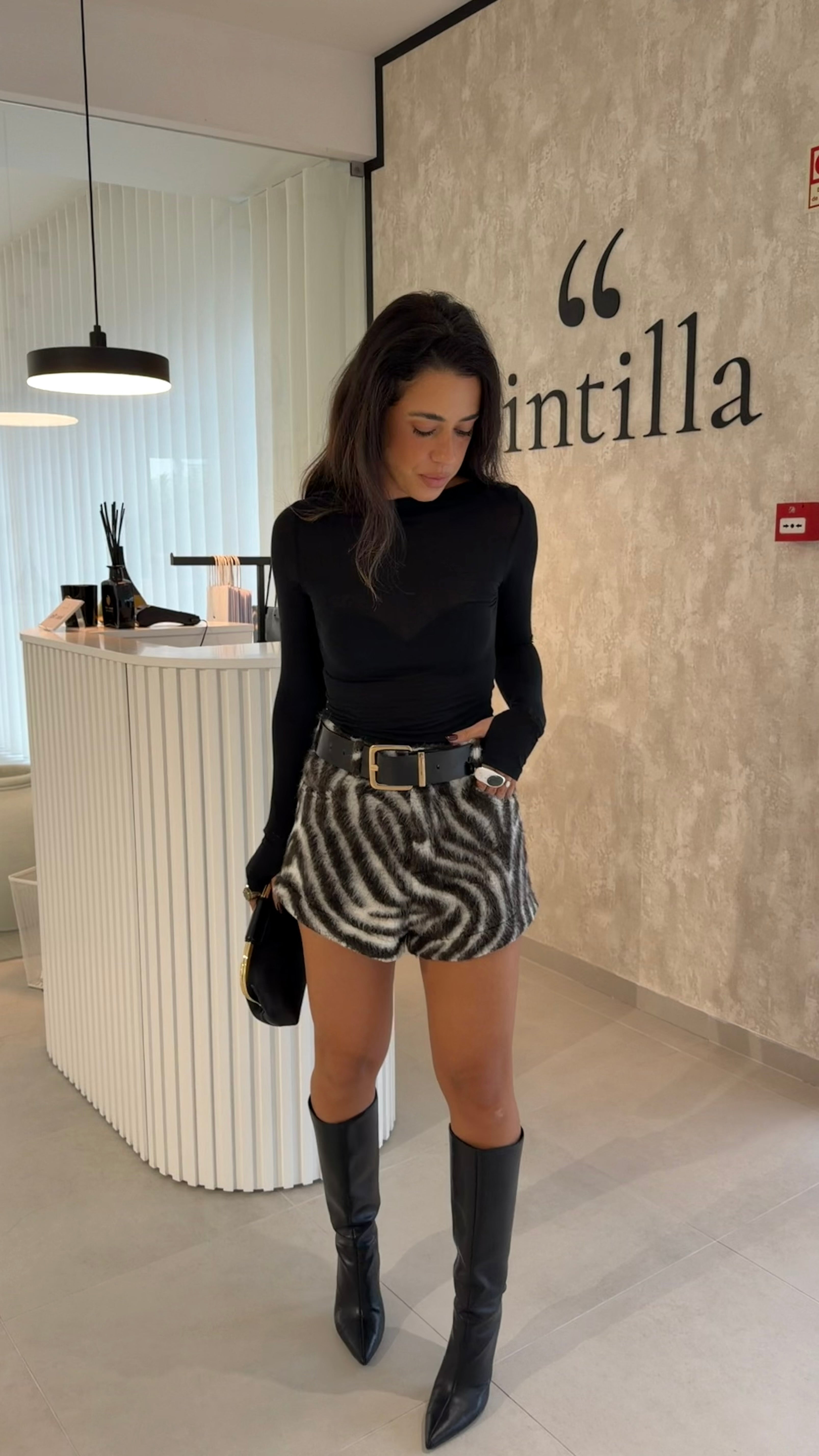 Zebra Fur Shorts