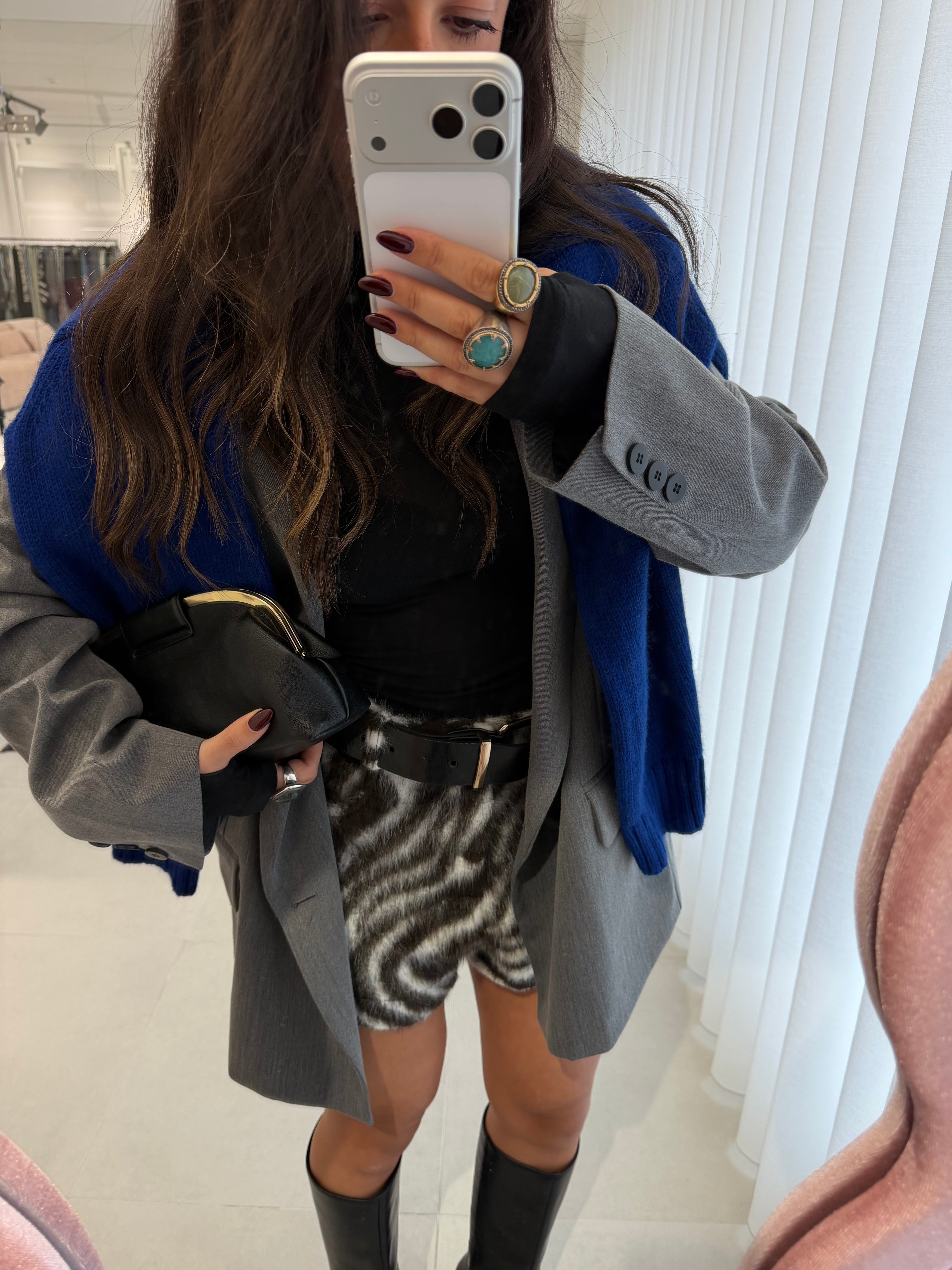 Zebra Fur Shorts