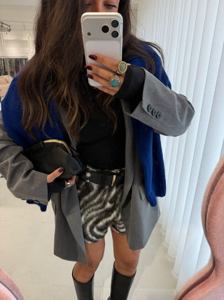 Zebra Fur Shorts