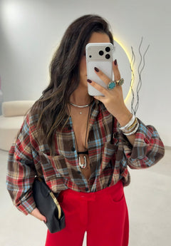 Oversize Plaid Shirt