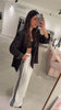 White Striped Pants
