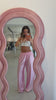 Baby Pink Satin Pants
