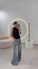 Oversize Strass Jeans