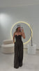 Khaki Pinstripe Jumpsuit