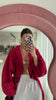 Red Strapped Oversize Jacket