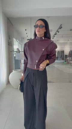 Burgundy Biker