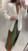 Green Satin Pants