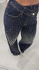 Sparkly Wide Leg Jeans