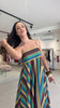 Colorful Stripe Maxi Dress