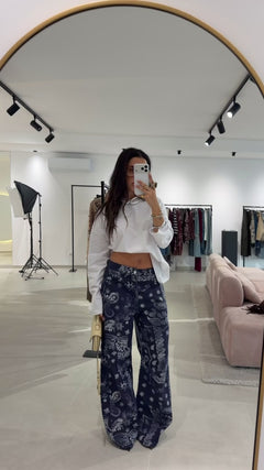 Blue Bandana Jeans