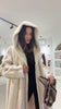White Faux Fur Coat
