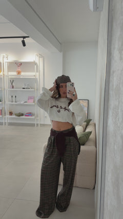 Green Plaid Trousers