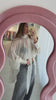 Sheer Flowy Blouse with Scarf