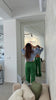 Green Striped Pants