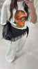 Fringed Black Pareo Lumina