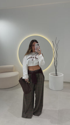Green Plaid Trousers