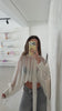 Sheer Flowy Blouse with Scarf