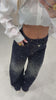 Sparkly Wide Leg Jeans